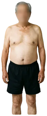 Average sedentary man, 65