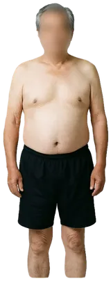 Average sedentary man, 55