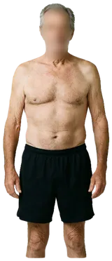 Average physically active man, 55