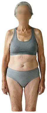 Average sedentary woman, 65