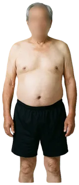 Average sedentary man, 50
