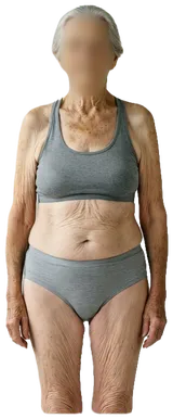 Average sedentary woman, 70