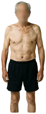 Average physically active man, 70