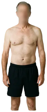 Average physically active man, 45